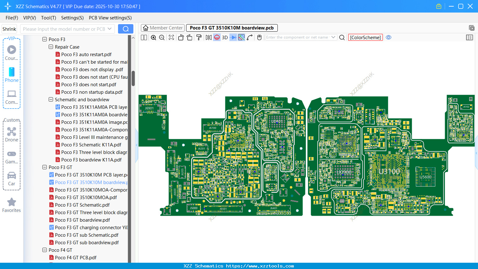 Xiaomi Poco F3 GT 3510K10M Boardview